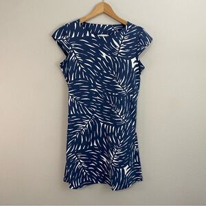 Mahi Gold Blue and White Floral Dress Woman’s Size Small